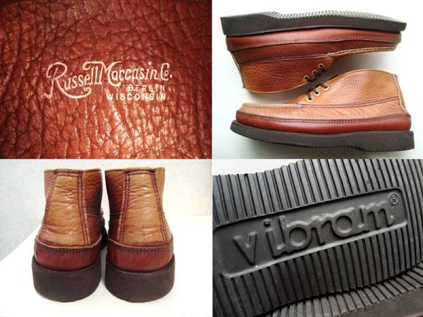 RUSSELL MOCCASINスポーティング クレイ チャッカ8 モカシン茶革