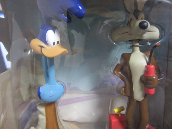 ワイリーコヨーテ＆ロードランナーバブルヘッドフィギュア中古美品