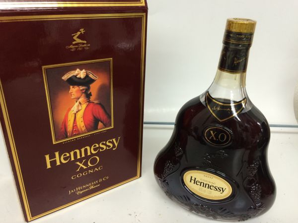 ∀1円～古酒 ヘネシー XO 1.00L 金キャップ 未開栓 箱付！ZFW434