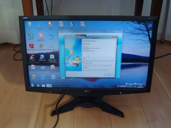 Acer21.5インチ液晶ワイドモニター中古正常動作品G225HQ