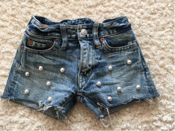 ゴートゥハリウッドストレッチデニム パール ショート丈100