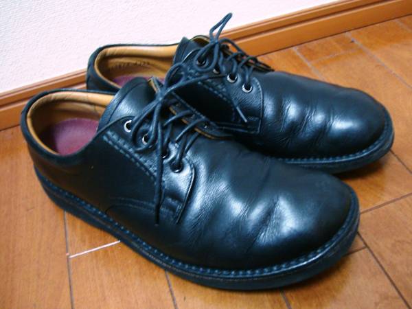 リーガル/レザープレーントゥ/26㎝/黒皮革/REGAL/日本製/紐靴
