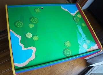 木製プレイテーブル　L　中古　完成品　トーマス　レゴ_1