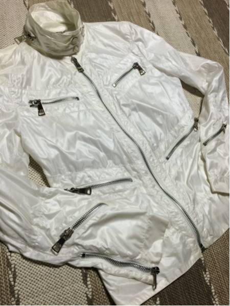 220000円相当◆ドルチェ&ガッバーナ 白 ブルゾン ライダース♪