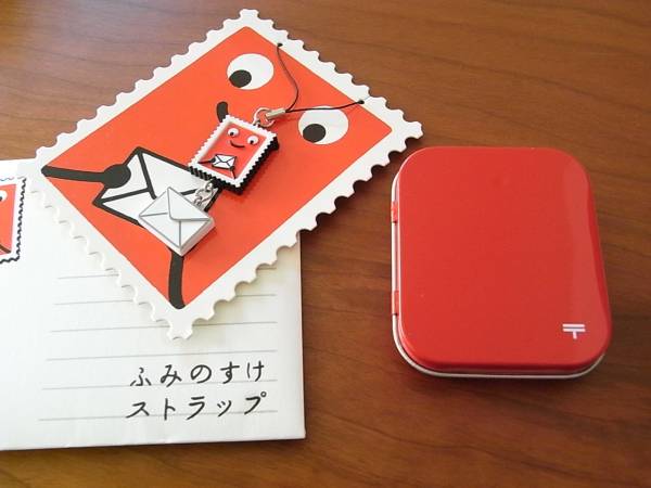 非売品☆郵便局グッズふみのすけストラップ＆ポストマグネット 