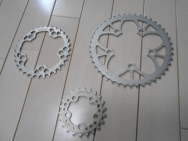 syncros(シンクロス) チェーンリングPCD94/58 3枚中古 9S