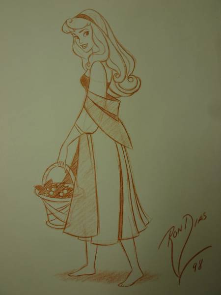 眠れる森の美女 オーロラ姫 ウォルトディズニー サイン た行 売買されたオークション情報 Yahooの商品情報をアーカイブ公開 オークファン Aucfan Com