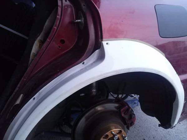 N-STYLE 汎用5cm4Dr・リアNスタオーバーフェンダーJZX90 (リア