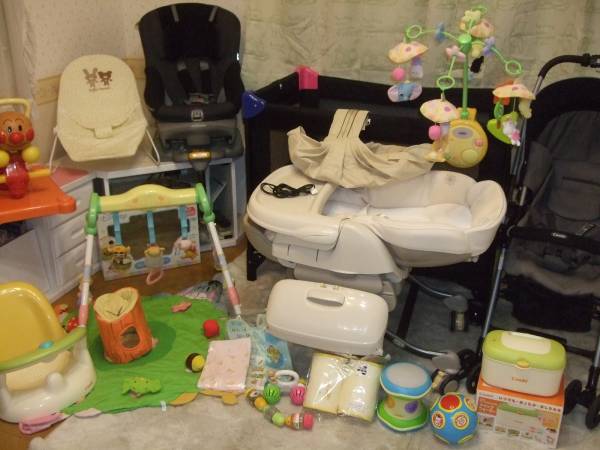 ◆豪華出産準備セット◆電動ラック/プレイヤード/ベビーカー/他