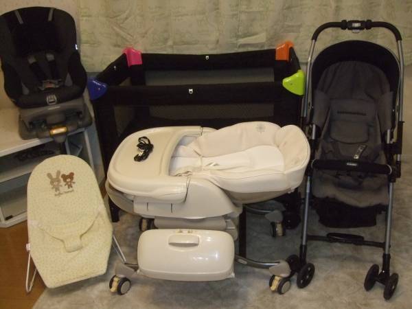 ◆豪華出産準備セット◆電動ラック/プレイヤード/ベビーカー/他