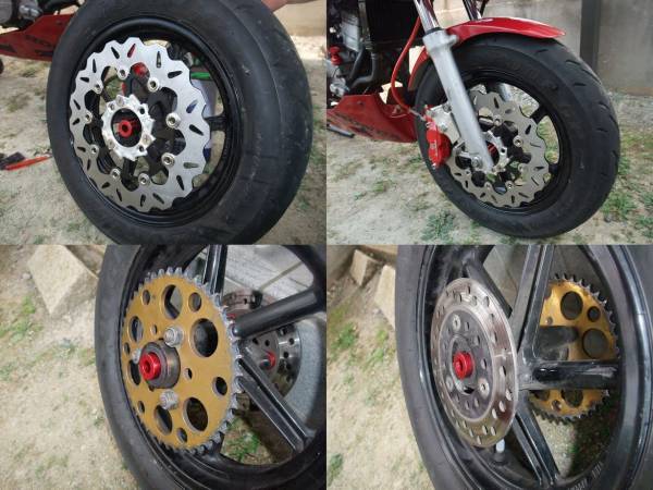 NSR50/80後期用強化アルミ削り出しアクスルカラー3点セット_3