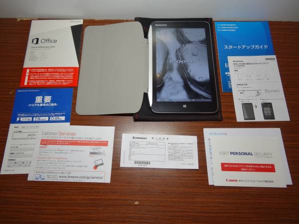 ★☆Lenovo Miix 2 8 ワイド８インチ　Win8.1 64GB オフィス付