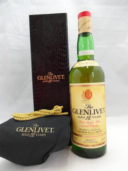 古酒/ GLENLIVET グレンリベット 12年 スコッチ ウイスキー/1292