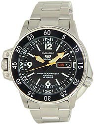 ■新品■SEIKO5ブラックアトラス200m防水☆メンズ(SKZ211)