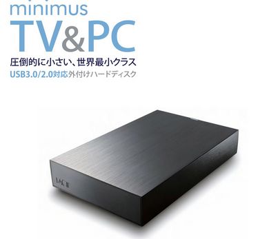 USB3.0 LaCie minimus LCH-MND020U3 超コンパクト 2TB TV&PC Q