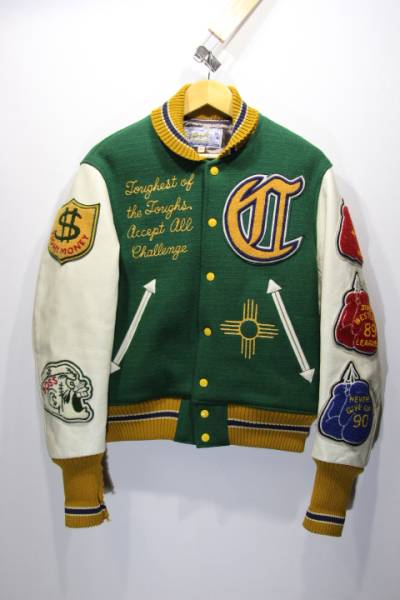 美品 Whitesville ホワイツビル 38 フルデコ スタジャン 緑