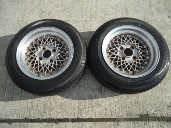 旧車用　Rays Volk Racing 14インチ タイヤ・ホイール2本セット 14in Volk Racing 2本のみ 旧車他 タイヤ・ホイール