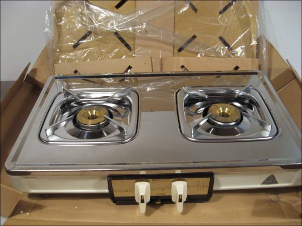 nn7)リンナイ二口 ガスコンロ 都市ガス 13A