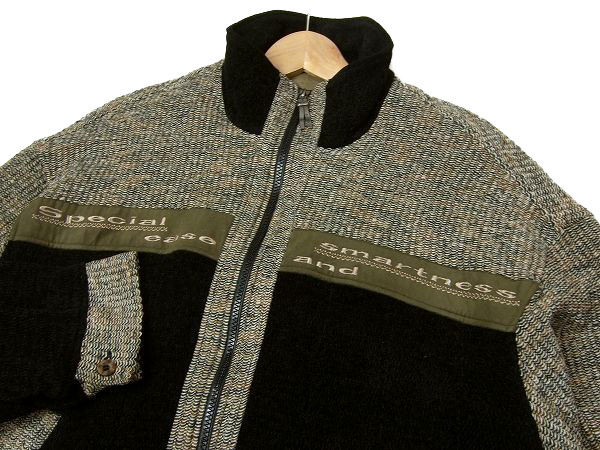 ★サンタフェ★胸ロゴ刺繍★ジップアップ★ニットブルゾン★3