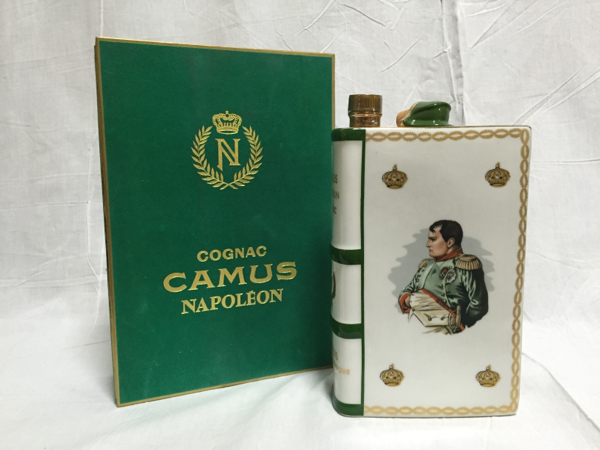 古酒1円～ 箱付 CAMUS カミュ ナポレオン ブック 陶器. ブランデー