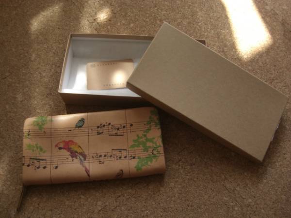 HIRAMEKI鳥・音符長財布♪美品☆ビュルデサボンリンネル好きの方