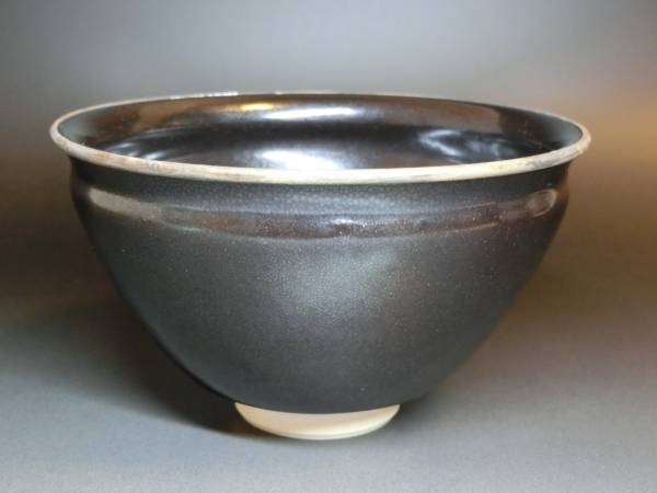 陶印あり　油滴　覆輪　天目　茶碗