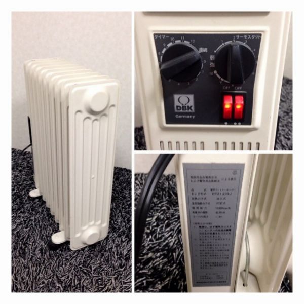 e407 送込 DBK 電気ラジエターヒーター RTZ12/9J オイルヒーター