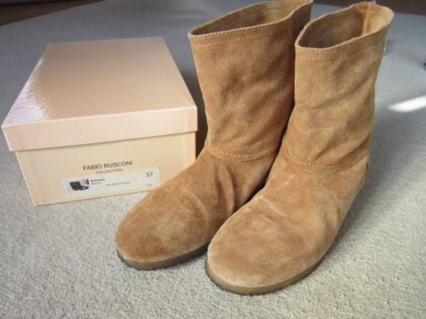 美品★ファビオルスコーニ★スウェードショートブーツ