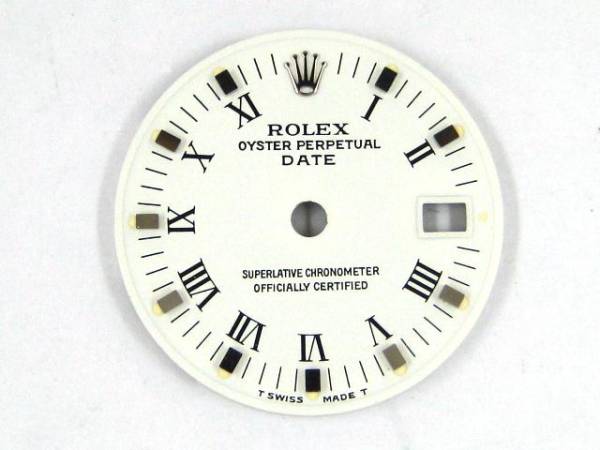 ロレックス レディース デイト　白色ローマ字　文字盤