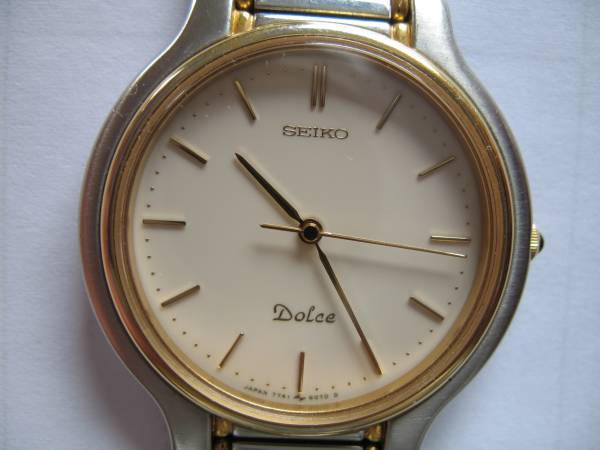 セイコー ドルチェ メンズクォーツ コンビ 7741-6050