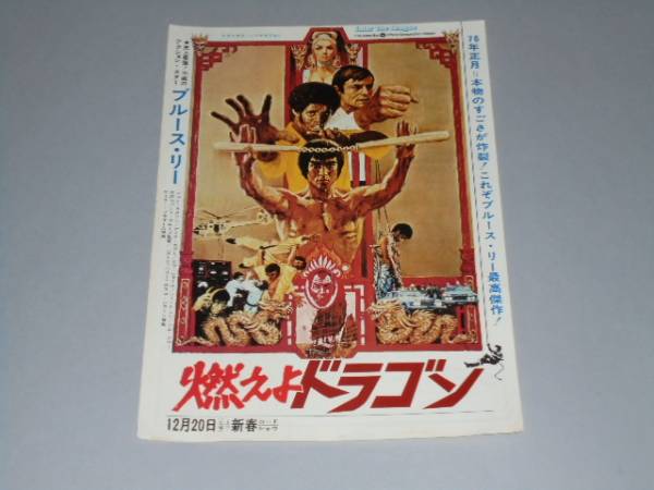 映画チラシ 燃えよドラゴン Www Theivyspa Com