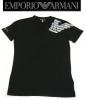 エンポリオアルマーニ /イーグルマーク/ラメ/Tシャツ/黒/Ｍ，L，XL
