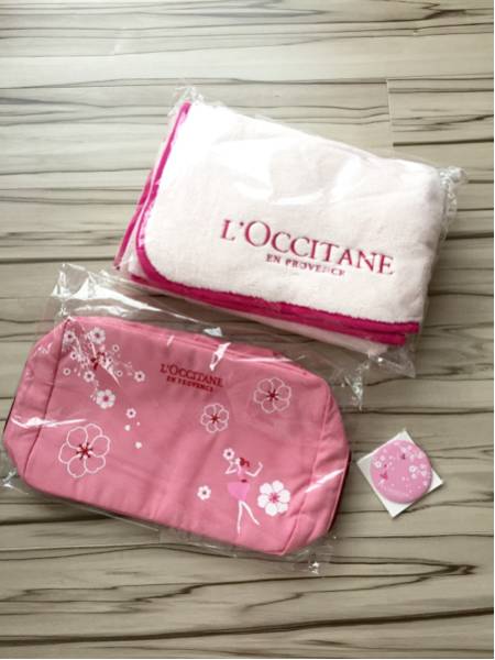 【LOCCITANE ロクシタン】限定ノベルティ ポーチブランケット_1