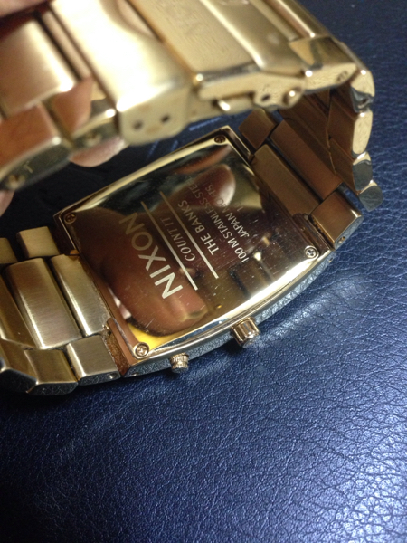 NIXON BANKER ニクソン バンカー ゴールドカラー 予備付き_3