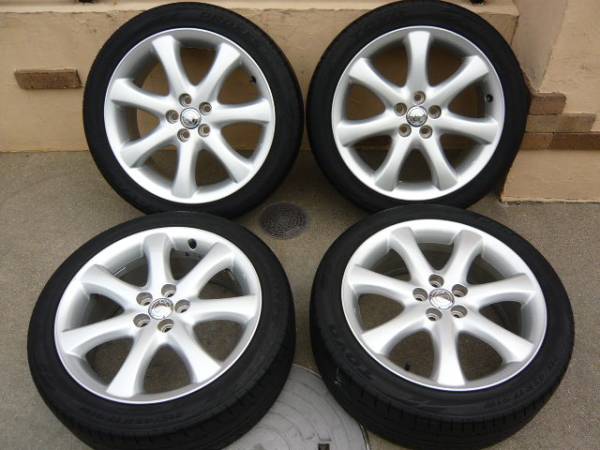 ウィッシュ 純正アルミ 100x5H 215/45R17 プリウス 深溝