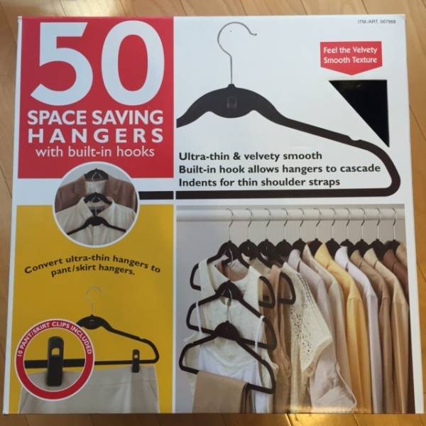 省スペース・ノンスリップハンガー　未使用４０本_1