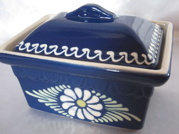 ベック アルザス地方伝統の陶器 レクタンギュレ(ブルー)レシピ付
