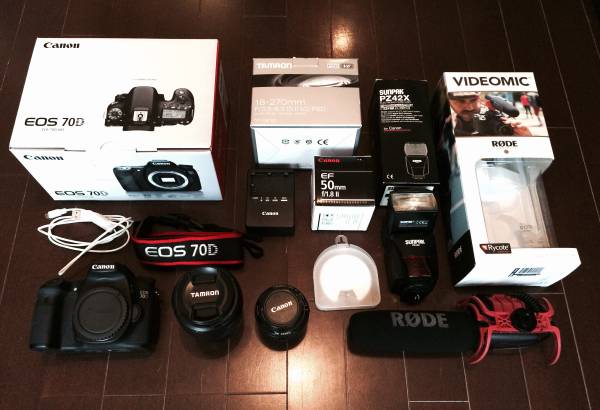 〓1円〓 Canon EOS 70D ボディ 18-270mmレンズ セット 他多数