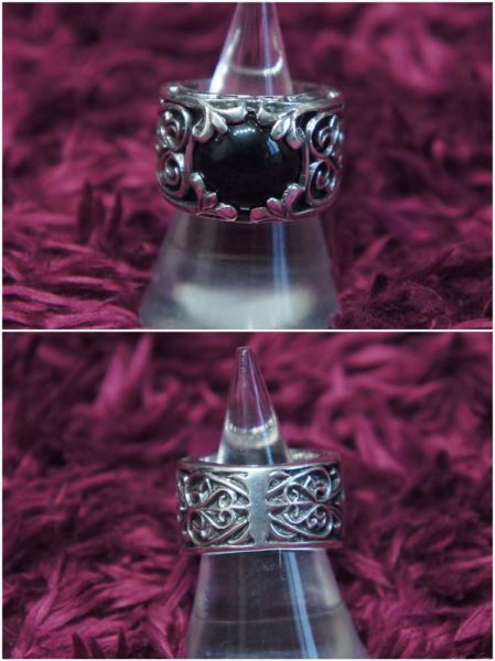 Soul Fetish(ソウルフェティッシュ)オニキスシルバーリング 15号
