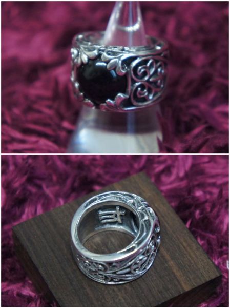 Soul Fetish(ソウルフェティッシュ)オニキスシルバーリング 15号