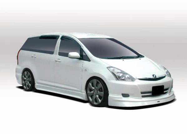 NE10系 ウィッシュ前期用 ハーフ3点エアロ1