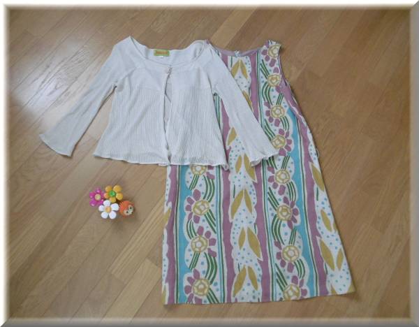 sybillaホコモモラワンピース＆カーデ美品大きいサイズ