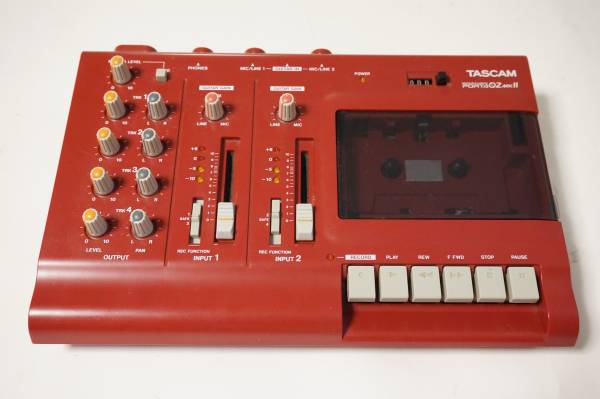 カセットMTR TASCAM PORTA 02 mk2 RED(マルチトラックレコーダー