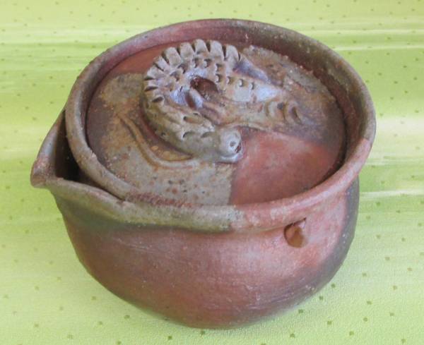 備前焼宝瓶 急須 宝瓶 Sazen Tea ○清雅○ 三好満 備前焼 龍つみ
