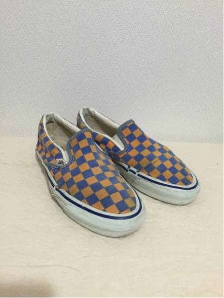 ビンテージ 90年代 VANS バンズ スリッポン チェッカー USA製(バンズ