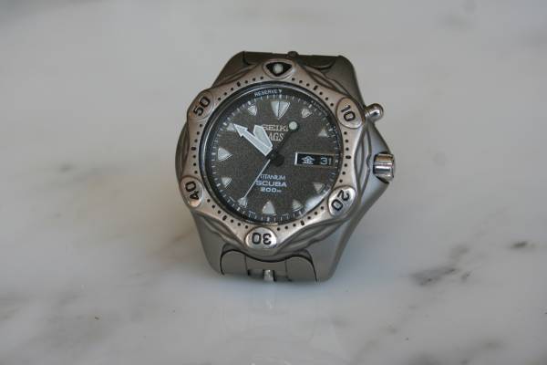 Y710　腕時計◇SEIKO AGS　SCUBA 200m 5M23-7A330