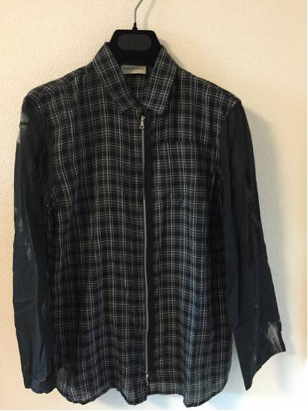 ☆ドリスヴァンノッテン☆袖切り換えジップシャツ