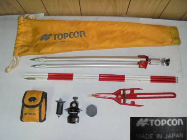 Topcon(トプコン) プリズムセット 三脚 ピンポール付 (中古品)