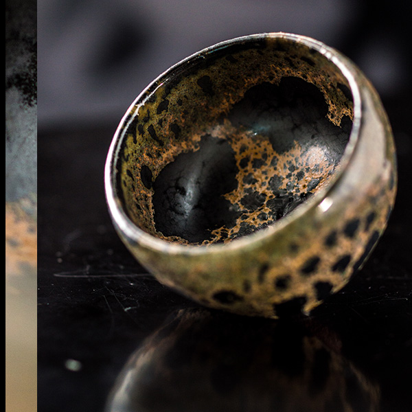 木村盛康 天目 ぐい呑 ■222