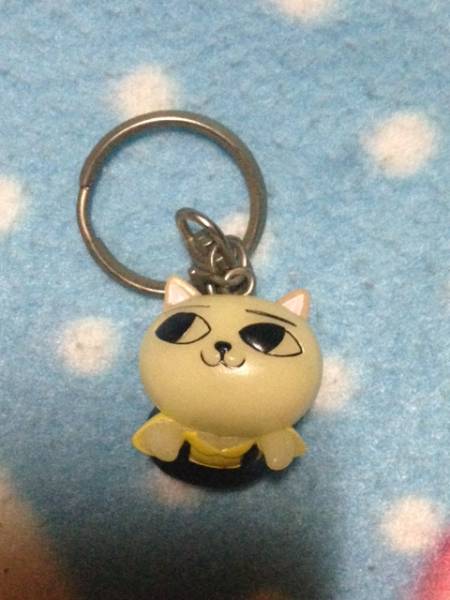 ねこぢる 蓄光キーホルダー にゃーこ 空を飛ぶ ☆ ねこじる 猫